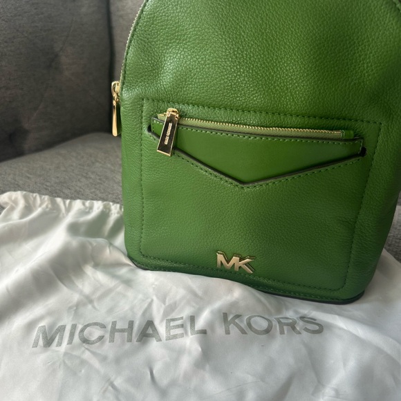 Michael Kors Jessa Small Pebbled Leather Convertible Backpack - Picture 15 of 15